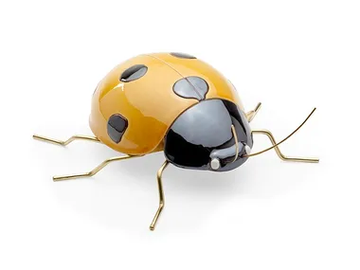 LADYBUG YELLOW - Ceramic decorative object by Mambo Unlimited Ideas - view 2